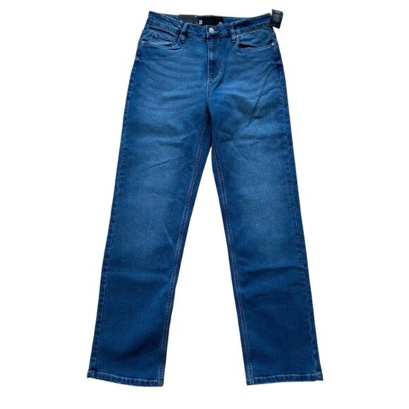 NWT MILE END jeans blue stretchy high rise waist straight leg Vintage Modern 29 - Picture 1 of 13